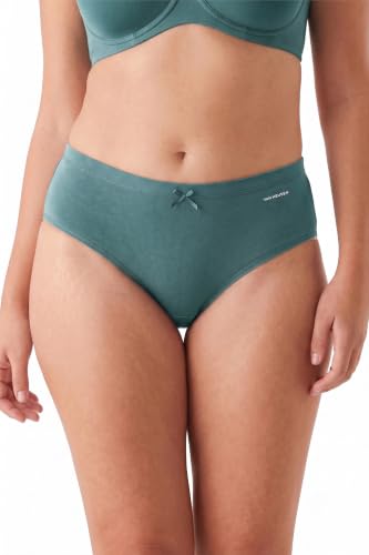 Image of Van Heusen Women's Hipster Panty - Pack of 2 | Everyday Panty | Cotton Stretch | Anti‑Bacterial Tech | Keeps you dry and Fresh | Sweat Absorbent | Inner Elastic | No‑Marks Waistband | Solid Colors | (Assorted Fresh colors ) Style 11109