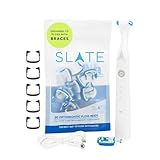 Slate Electric Flosser - Orthodontic Braces Bundle | 3-in-1 Dentist-Invented with Reusable Floss Heads, Gum Brushes & Tongue Scraper | More Effective Than String or Water Floss