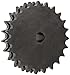 Martin Roller Chain Sprocket, Reboreable, Type B Hub, Double Strand, 12B Chain Size, 19.05mm Pitch, 17 Teeth, 20mm Bore Dia., 113.34mm OD, 83mm Hub Dia., 30.33mm Width