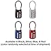 Master Lock 4688D Set Your Own Combination TSA Approved Luggage Lock, 1 Pack, Silver