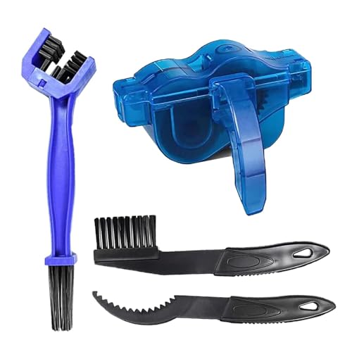 Kit de Cepillos Para Bicicleta 4 Piezas, Cepillos Limpiadores de Cadena de Bicicleta, Cepillo de Limpieza de Bicicleta, Herramienta de Limpieza de Cadena de Bicicleta, Para Todos Los Tipos de Bici
