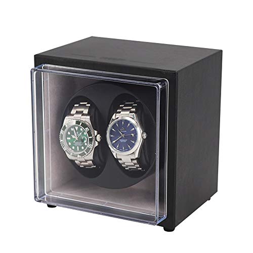Preisvergleich Produktbild GFFTYX Holz Uhrenbeweger Mechanische Uhrenbox - Automatische Schütteluhr für Uhren Mechanische Uhren Aufbewahrung für den Haushalt Wicklung Uhrenbox Wipptisch Drehtisch Doppeltisch Tisch Mini - 16x11