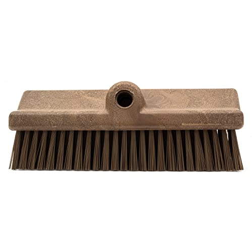 Image of SPARTA 40423EC01 Plastic Floor Scrub Brush, Wall Brush, Equipment Brush With Nonabsorbent Bristles For Industrial Kitchens, Hospitals, Commercial Cleaning, 10 Inches, Brown, (Pack of 2)