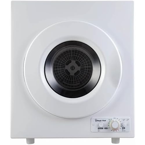 Magic Chef 3.5 Cubic Feet Compact Electric Clothes Dryer w/Sensor and Timed Dry