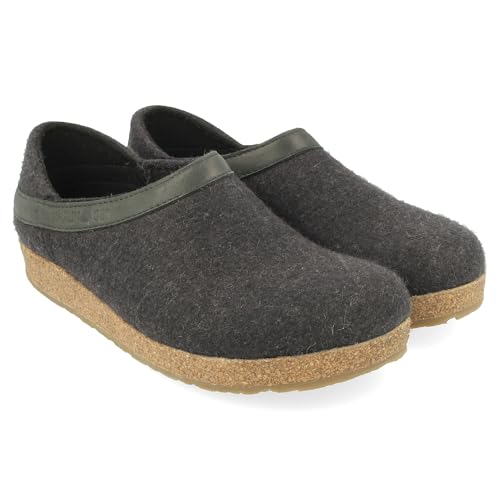 Image of HAFLINGER Grizzly GZH Felt Clog Mule | Casual Shoes