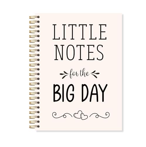 OSLYSOF Wedding Planning Spiral Notebook, Marriage Journal for Couples, Engagement Gifts for Couples Notebooks for Note Taking, Bride and Groom Gifts, 5.5x8.3 Inch with 164 Pages