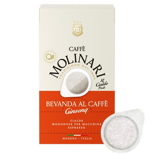 Preparato per bevanda a base di miscela di caffè tostato, aroma ed estratto naturale di ginseng,confezionato in cialda monodose ed in atmosfera protettiva. Conservare in luogo fresco e asciutto.