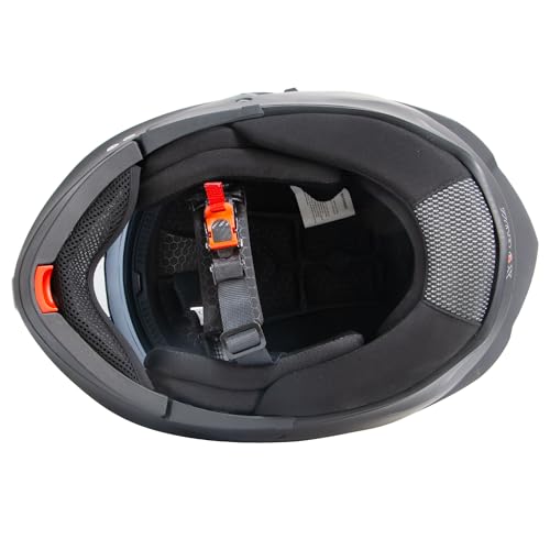 Zorax ZOR-839 Matt Black M (57-58cm) Flip Up Double Visor Helmet Motorcycle Motorbike Helmet Road Legal ECE2206 - Image 6