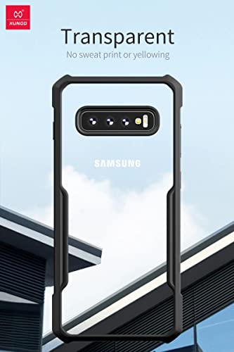 Image of RIGGEAR Xundd Back Cover Case for Samsung Galaxy S10 Plus / S10+ (Armor | PC and TPU | Clear Black)