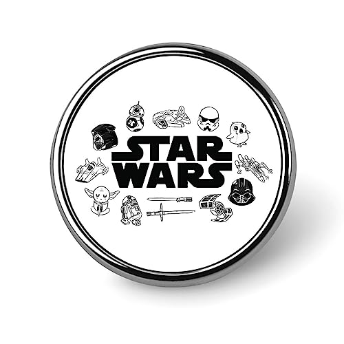 バッジ 円形 スターウォーズ 徽章 ピンバッジ 胸章 ブローチ おしゃれ ボタンバッジ バッグ飾 かわいい アクセサリー 工芸品 男女兼用 プレゼント 25mm