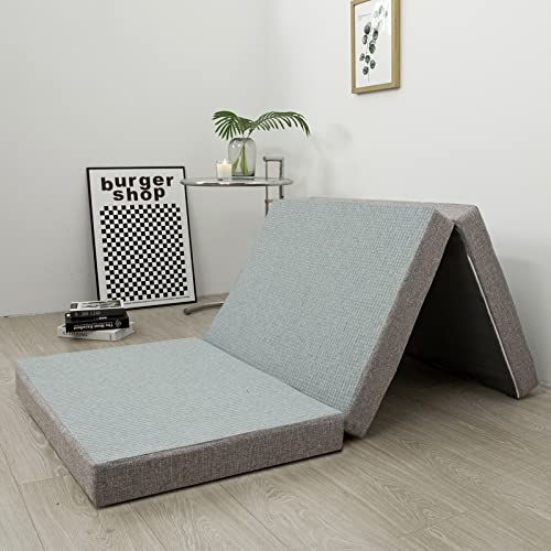 Maxyoyo Colchón Plegable, Triple Pliegue, 10 Cm, Espuma Viscoelástica De Gel Con Funda Lavable, Plegable En Tres, Ahorro De Espacio Para Invitados 90 X 190 X 10 Cm Maxyoyo Colchón Plegable, Triple Pliegue, 10 Cm, Espuma Viscoelástica De Gel Con Funda Lavable, Plegable En Tres, Ahorro De Espacio Para Invitados 90 X 190 X 10 Cm