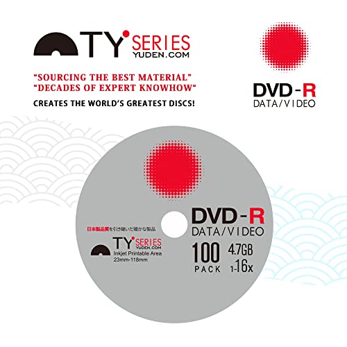 Plexdisc 662-214-Y-BX Ty Series Dvd-R 16X 4.7Gb White Inkjet Hub Printable Blank Discs thumb #3