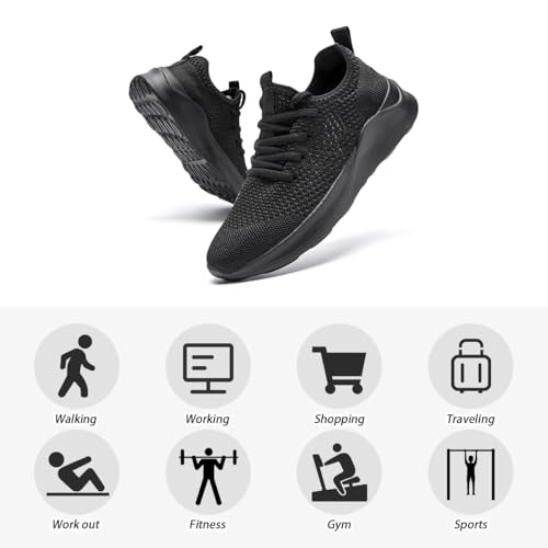 Image of DLWKIPV Running Shoes for Men Slip on Tennis Walking Sneakers Lightweight Non Slip Workout Gym Sports Volleyball Shoes Outdoor Athletic Casual Fashion Breathable Trainers