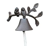 [Cena Bell] La campana de hierro fundido sonó claramente. Diseñado como un complemento elegante para cualquier hogar. Todo el hardware necesario está incluido en el tono de llamada.