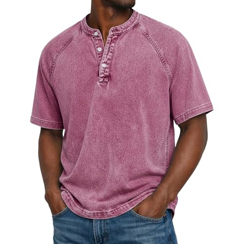 Chemise Henley homme manches longues confortable et légère contre la chaleur du printemps