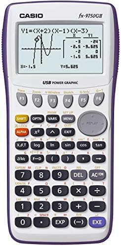 Casiofx-9750GII, Standard Graphing Calculator, White
