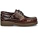 Produktbild PAYMA - Herren Damen Kinder Bootsschuhe Segelschuhe Mokassins aus Seahorse Geölt Leder 3 Eye Classic Docksides. Brown Gummisohle. Schnürsenkel Farben: Dunkelbraune Sohle Braun. Größe 42