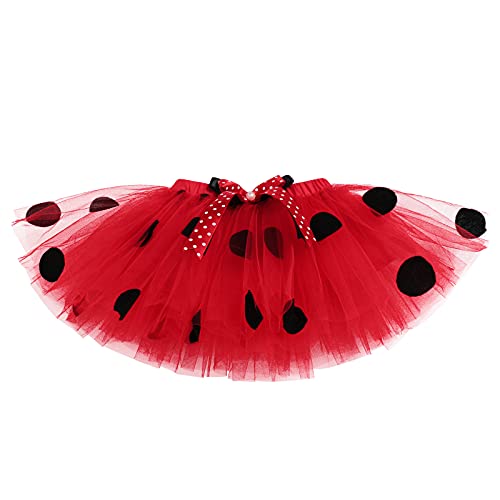 FYMNSI Baby Mädchen 1. / 2. Geburtstag Outfit Marienkäfer Insekt Thema Kurzarm Strampler + Tütü Rock + Schleife Stirnband 3tlg Set – Bild 5