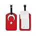 Etichette per bagagli con bandiera della Turchia