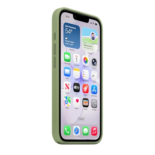Apple Coque en Silicone avec MagSafe pour iPhone 17e - Vert Ardoise ​​​​​​​