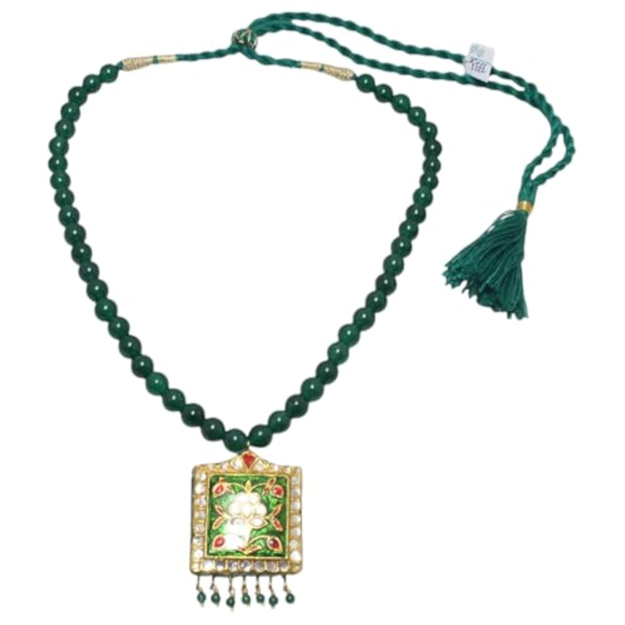 Women's Wedding Beaded Wax Pendant Necklace