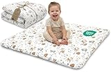 Speelkleed Kruipmat voor Baby 100x100 cm – Grote Speelmat Vloermat voor Kinderen, Ideaal voor Kinderkamer Box Babykamer Baby Speelkleed Antislip Zacht en Comfortabel