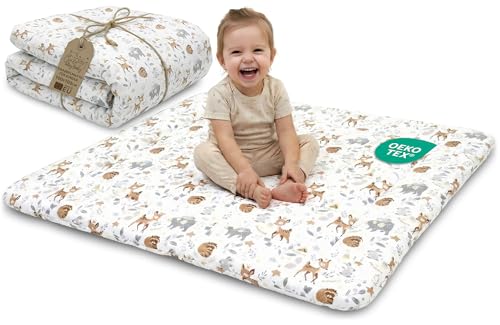 Krabbeldecke Krabbelmatte für Baby – Spielmatte Spieldecke Bodenmatte...