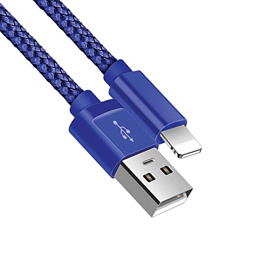 iPhone Charger Cable,USB Cable iPhone Charger Braided Long iPhone Charger Lead USB Fast Charging Cable Compatible with iPhone 11/Pro/Xs Max/X/8/7/Plus/6S/6/SE/5S and More (3 Meter)
