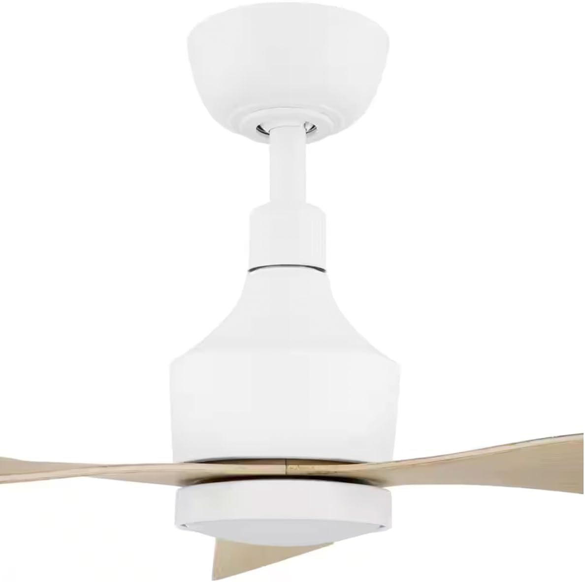 Ryland 52 in. Smart Indoor/Outdoor Matte White Ceiling Fan with Adjustable White LED with Remote Powered by Hubspace