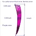 AMEYXGS 4 Inch Arrow Feather Fletching Turkey Feather Natural Arrow Vanes Shield Right Wings Vanes for DIY Arrows Accessories 50Pcs (Purple)