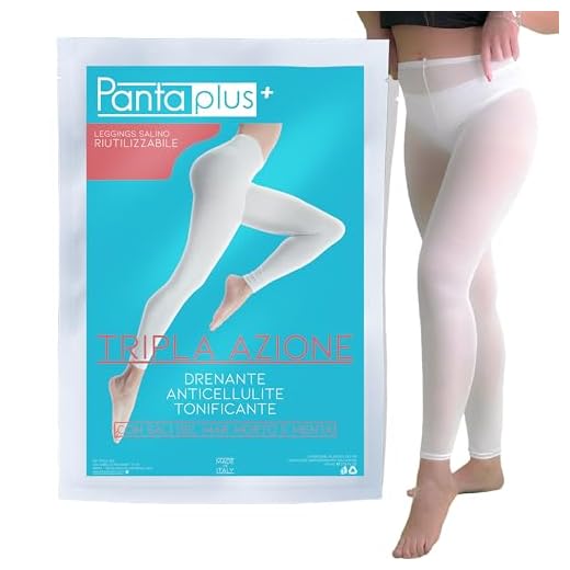 PANTAPLUS collant drenanti anticellulite Ricaricabile, made in italy, con Sali del mar morto e menta, alternativa a bendaggi drenanti anticellulite + pantacartene e tanga (1 TRATTAMENTO + KIT MONOUSO)
