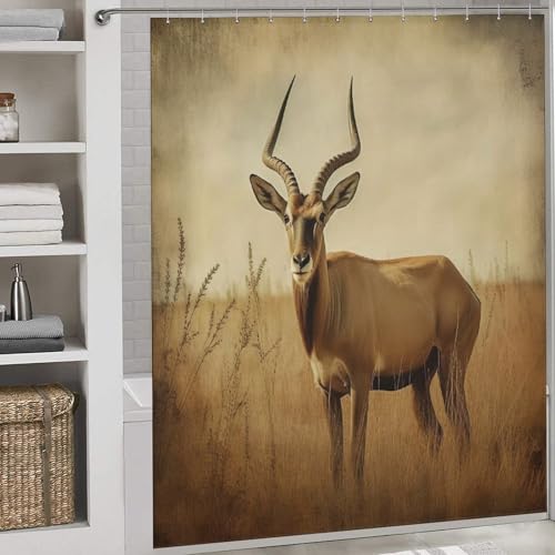 Rideau de douche imperméable en polyester Antilope 183x183cm - 2