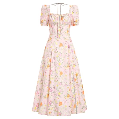 Robe corset pour femme fleurie style bohème chic pour l'été