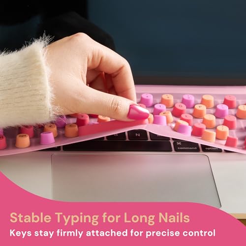 Cubierta de Teclado de Silicona para Uñas Largas Universal miniatura 5