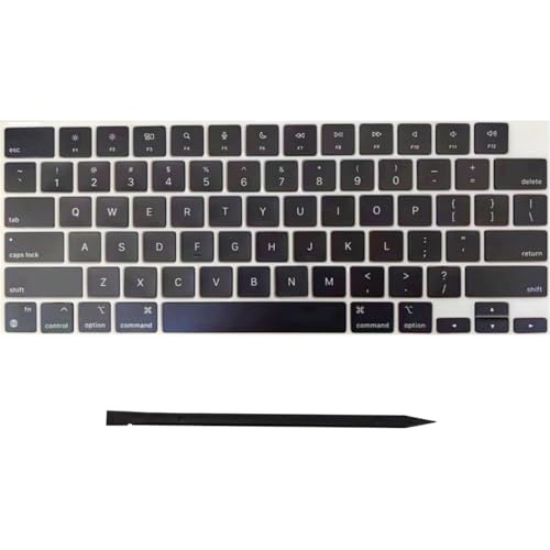 Image of Laptop Keyboard Keycaps Keys Replacement for MacBook Pro /Air Retina 13.6 /14 /15 /16 inch M2 /M3 Pro Model A2681 A3113 A2941 A3114 A2779 A2780 A2918 A2992 A2991 2022-2024 Year (Black)