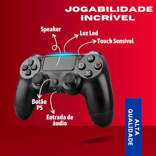 Controle para PC e Smart TV, 3 em 1, Compatível com Samsung, LG, TCL, Phillips, Android TV, Gaming H