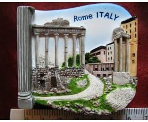 Roman Forum Structures Rome Italy Italian High Quality Resin 3D fridge Refrigerator Thai Magnet Hand Made Craft
