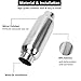 2.5 Inch Inlet 2.5 Inch Outlet Muffler, Pair of Universal Stainless Steel Weld-on Exhaust Muffler/Resonator Deep Sound for Cars, 12