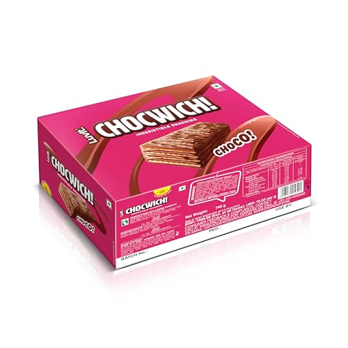 Image of LuvIt. Chocwich Brown Wafer Chocolates | Crunchy & Delicious | Bars (740 g)