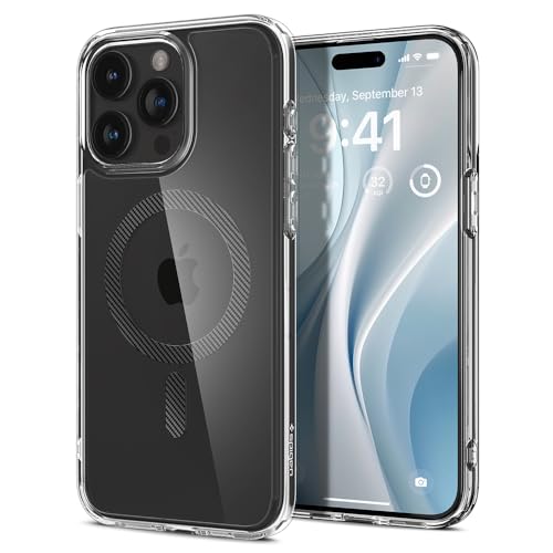 Image of Spigen for iPhone 15 Pro Case, Ultra Hybrid MagFit [Anti-Yellowing] [Compatible with Magsafe] - Carbon Fiber