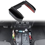 JeCar for JK Gear Tray Center Console Gear Shift Storage Organizer for 2011-2018 Jeep Wrangler JK JKU with Auto Transmission (Black)