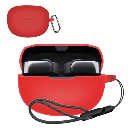 For Bose Ultra Open Earbuds ケース【LAZIRO】柔らかい シリコン製 衝撃吸収 紛失防止 防水 防塵 軽量 スポーツクールなデザイン スリム ソフト ケースカバー 落下防止保護 Bose Ultra Open Earbuds対