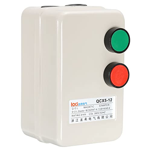 Image of PATIKIL Magnetic Electric Motor Starter, 380V 4KW 5HP, 3 Phase Magnetic Switch Motor Starter for Air Compressor