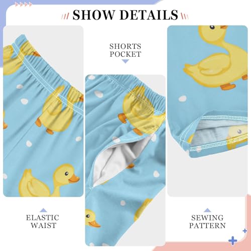 Yellow Ducks Pajama Pants Pajama Bottoms Soft Sleep Pjs Lounge Pants S4