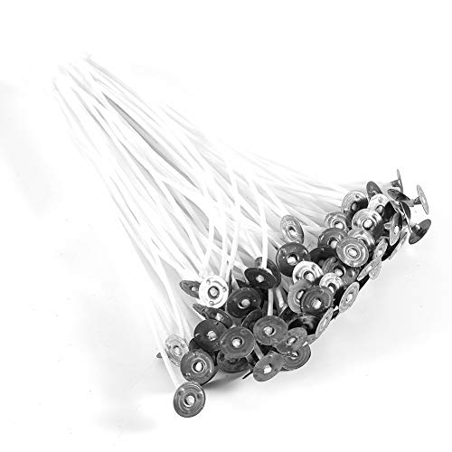 100 mechas de vela Naroote de algodón enceradas 15 cm miniatura 3