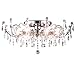Produktbild Stras Kristall Deckenlampe, Deckenleuchte Lüster Kronleuchter, Wohnzimmer Kristallleuchte Wohnzimmer Lampe klassisch, XL 60cm 6xE14 Fassungen