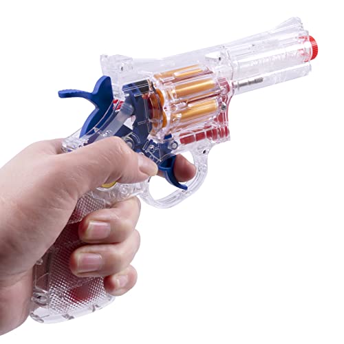 Fesvasdee Clear Housing Toy Revolver Foam Blaster With Elite Soft Foam Darts For Nerf Guns Toys Gun Set For Kids Ages 5 6 7 8 Medium #TOP6