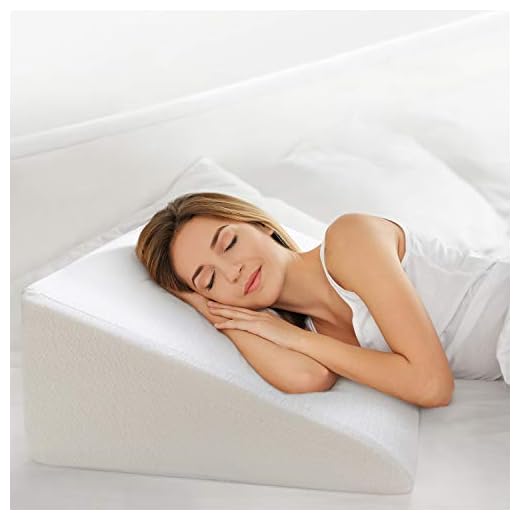 OasisSpace Bed Wedge Pillow, 12" Elevated Pillow for Bed Triangle Wedge Pillow 1.5 Inch Memory Foam Top with Removable Washable Cover (25"x24"x12") for Acid Reflux, Snoring, Reading, Back Pain