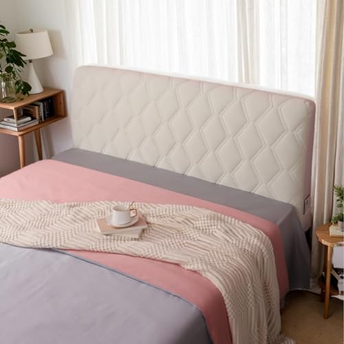 Genérico Funda para Cabecera De Cama Completa Funda Elástica para Cabecera De Cama, Tela Suave Y Aterciopelada Cubierta Protectora Antipolvo para Cabeceras Tapizadas Y Acolchadas,C,150cm