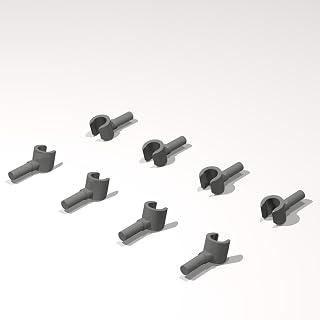 Classic Building Hand Bulk, Build Parts 160 Piece, Compatible with Lego Parts and Pieces:(Color:Dark Gray)